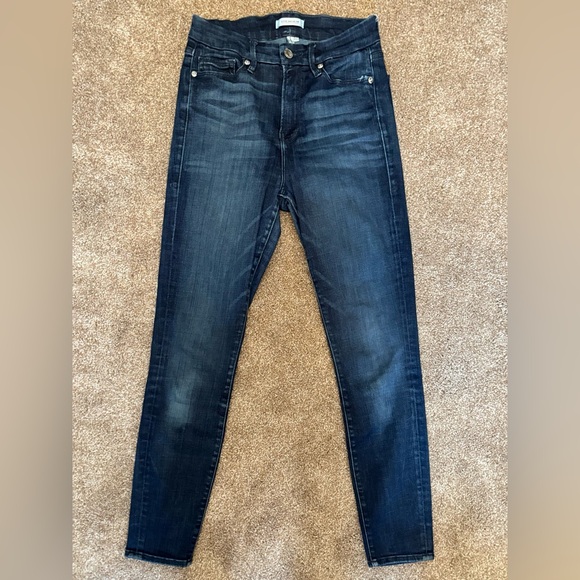 Good American Good Waist Skinny Cropped Jeans Style GAGWC103 Size 4 / 27 - Picture 1 of 8